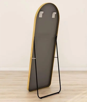Cermin Modern Panjang Penuh dari Lantai hingga Langit-langit untuk Kamar Tidur, Bingkai Aluminium Alloy dengan Kaca untuk Dekorasi Dinding Kamar