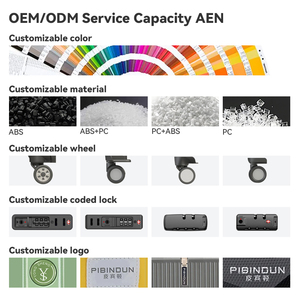 Nhà Máy Giá 4 cái/bộ ABS PC hành lý nhẹ nhất vali túi dây kéo trường hợp Vali du lịch hành lý đặt cho ngoài trời - Product Image 6