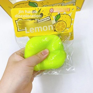 Jouet sensoriel souple et coloré en forme de citron Zhaoan, jouet anti-stress souple de 200g pour l'ADHD, fabriqué par Squishy Factory - Product Image 3