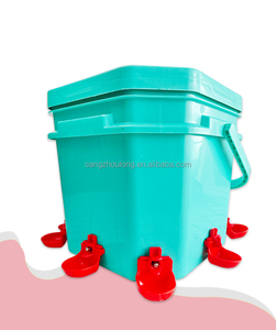 ZZ giorno vecchio pulcino che innaffia il capezzolo orizzontale automatico del capezzolo bevitore di pollo di plastica - Product Image 1