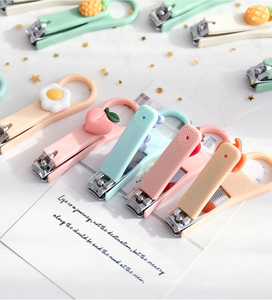 Cortauñas plegable con dibujos animados para niños, cortador <span class=keywords><strong>de</strong></span> <span class=keywords><strong>uñas</strong></span> portátil con frutas, animales, antisalpicaduras, para manicura - Product Image 6