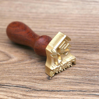 Sceau de cire personnalisé en cuivre et laiton pour logo de savon d'entreprise, motif glaçon