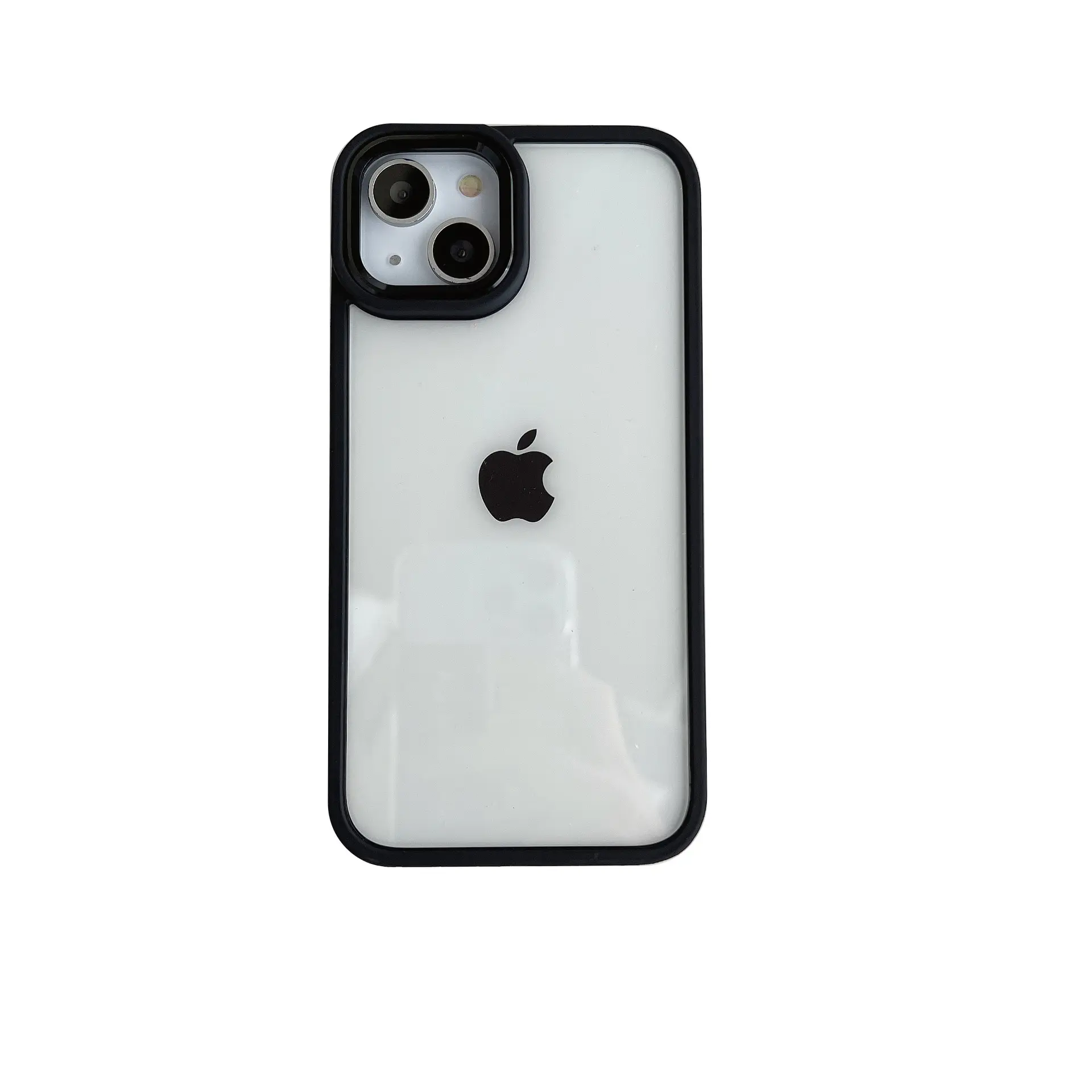 Luxury Metal Camera Lens Ring Cover Shockproof Clear Acrylic Phone Case for iPhone 15 14 13 12 11Pro Max Xr XS MAX Plus