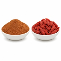 Poudre de Goji Biologique Lyophilisée Fraîche du Ningxia, Certifiée Biologique UE, pour la Santé Cardiaque, Idéale pour les Yaourts, Conditionnement en Fût, Expédition Mondiale
