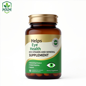 プライベートブランド 目の健康サプリメント プレミアム 大人用 ルテイン ゼアキサンチン ビタミン カプセル 目の疲れ緩和 - Product Image 1