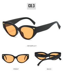 Wholesale OEM Brand Unisex Cat-Eye Sunglasses UV400 Protection Metal+PC Frame <strong>Light</strong> Weight Comfortable <strong>New</strong> Leopard Head <strong>Street</strong> - Product Image 4