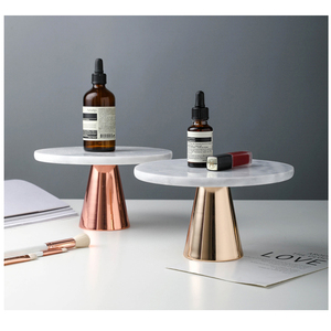 Custom Size <strong>Cake</strong> Display Dessert <strong>Stand</strong> Natural <strong>Marble</strong> Circular Tray Wedding <strong>Cake</strong> <strong>Stand</strong> - Product Image 4