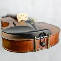 Violon artisanal de taille 4/4 en bois massif, copie Stradivari, son profond et puissant, avec chevalet, cordes, archet, étui oblong et kit