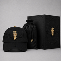 Gorra de béisbol trucker de malla de 5 paneles de gamuza con bordado personalizado, ajustable, de ala ancha, estilo San Judas, para streetwear, venta al por mayor