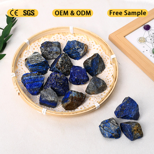 Pierre brute naturelle de Lapis Lazuli, style Feng Shui, pierre précieuse brute, minérale, pour cadeau et décoration de guérison - Product Image 2