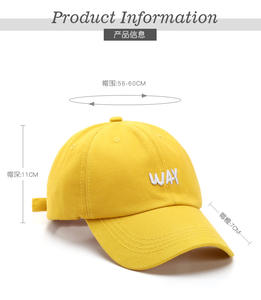 South Korean version of the sun sun hat for women men casual casual fun WAY hip-hop students cap lettered baseball cap - Product Image 6