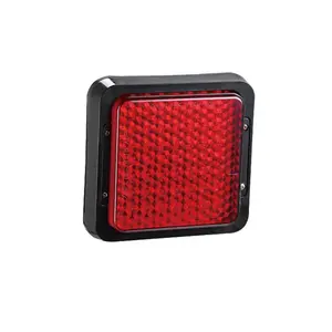 100% không thấm nước adr 10-30V vuông màu đỏ xe tải Trailer đuôi đèn LED dừng chiếu sáng phía sau cho xe tải Trailer xe buýt