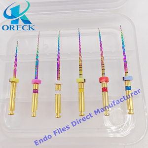 Instrument dentaire, limes rotatives endodontiques en Niti de 25 mm, couleur arc-en-ciel, SX-F3, force de coupe supérieure, <span class=keywords><strong>prix</strong></span> d'usine en Chine - Product Image 1