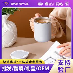Mark <b>Cup</b> Stainless Steel Mug With Lid 304 Thickened <b>Insulated</b> Office Coffee Mug For Tea Coffee Milk Gift - Product Image 4
