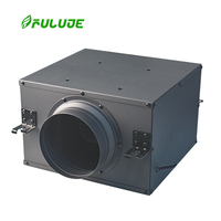 Ventilateur d'extraction silencieux FULUDE à moteur CC pour magasins de matériaux de construction, montage sur conduit, pales en fer, 220V 50Hz, ventilation EC personnalisée OEM/ODM