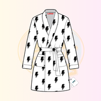 KERUI Vente chaude Peignoir 100% coton pour adultes et enfants Élégant long peignoir en nid d'abeille pour femme avec logo brodé Robe de longueur genou