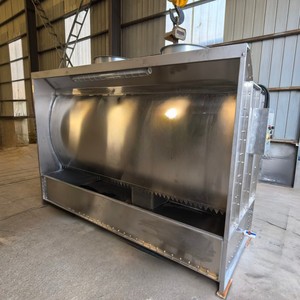 Cabina de espray de cortina de agua Gabinete pequeño Cascada para maquinaria de eliminación de <span class=keywords><strong>gas</strong></span> Muebles - Product Image 2
