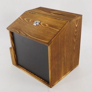 Urna de Madera Personalizada, Caja de Donaciones de Madera de <span class=keywords><strong>Pino</strong></span>, Buzón de Sugestiones, Venta al por Mayor - Product Image 3