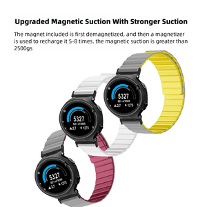 Bracelet magnétique amélioré pour montre connectée <span class=keywords><strong>Garmin</strong></span> <span class=keywords><strong>235</strong></span>, à libération rapide, en silicone étanche, réglable, léger, bracelet de sport pour hommes - Product Image 4