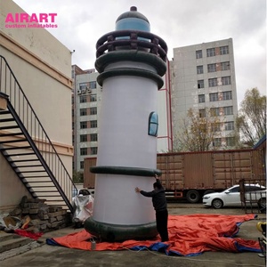 Globo de torre de luz inflable para exteriores, estructura en forma de 3D de <span class=keywords><strong>faro</strong></span> inflable, accesorios de fiesta de playa, estructura inflable c - Product Image 6
