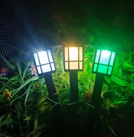 Lampe solaire LED d'extérieur compacte très vendue pour jardin et aménagement paysager de villa, nouvelle, en stock transfrontalier, étanche, certifiée FCC, 3500K Chaud