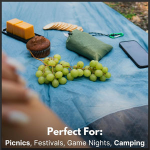 Draagbare Mini Lichtgewicht Nylon Strand <span class=keywords><strong>Mat</strong></span> Waterdicht En Zand-Vrij Custom Stranddeken Met Logo Voor Outdoor Camping Picknicks - Product Image 4