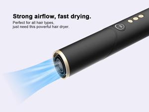 เครื่องจัดแต่งทรงผมเซรามิกอิออนิกอเนกประสงค์ ฟังก์ชั่นยืดผม เป่าแห้ง ม้วนผม แปรงลมร้อน มอเตอร์ไร้แปรงถ่าน ปรับแต่งได้ - Product Image 6