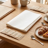 Sachets de sucre alimentaire en bâtonnets, emballage en papier pour café et sucre en poudre, papier enduit de PE