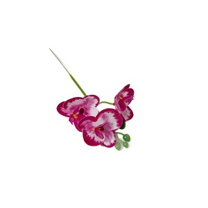 Orchidée Phalaenopsis Artificielle Paulon, 23 cm de Haut, Tige Unique, en Plastique Souple, Décoration de Table, Mariage, Décoration Intérieure - Product Image 5