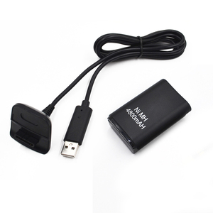Kit de Batería <span class=keywords><strong>Recargable</strong></span> Ni-MH de 4800mAh para <span class=keywords><strong>Xbox</strong></span> <span class=keywords><strong>360</strong></span>, Base de Carga USB de Plástico con Cable de Carga - Product Image 2