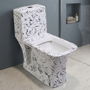 Commande en gros moderne carré en céramique une pièce placard à eau granit toilette décorative articles sanitaires commodes de salle de bain - Product Image 1