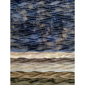 Factory Provides Best Quality 100% Polyester Knit Crush Sofa Velvet Pleated holland velvet sofa fabric