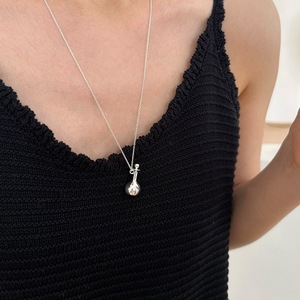 Collar de Plata de Ley S925 con Diseño de Vía Láctea en Oro Platino de Alta Gama con Circonita Estrella y Perla de Lujo 'Light' - Product Image 4