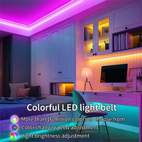Vente Chaude Bande LED Flexible 12V Contrôlée à Distance via APP/WiFi 5050 2835 RGB COB, Ruban Lumineux Intelligent