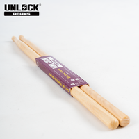 Baguettes de batterie pour débutants, légères, durables, en bois, design écologique pour les batteurs étudiants, compatibles avec la marque UNLOCK