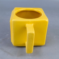Mug en céramique rétro en forme de téléviseur ancien avec poignée et couvercle, Super Mario carré, idéal pour la maison, pour la bière, le thé, cadeau, emballage en boîte de couleur