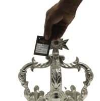 Couronne en métal mariée luxe reine et roi couronne décorative qualité supérieure décor de maison et de table couronne en aluminium