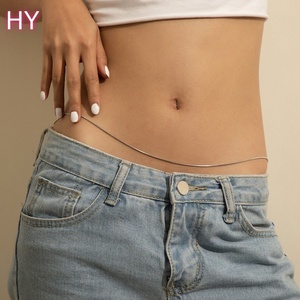 HY Joyería Corporal de Moda para Mujer, Cadena de Cintura Sexy con Diseño Espiga y Tres Capas de Serpiente para Fiesta - Product Image 3