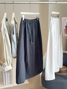 Korean Style Casual Versatile Long <strong>Skirt</strong> Plus Size <strong>Skirts</strong> Women 2026 Spring New Fashionable High Elastic Waist a Line <strong>Skirt</strong> - Product Image 2