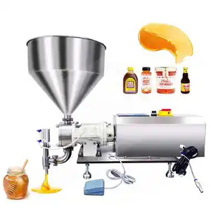 91 automatic servo lobe rotor gear pump piston high Viscous Paste Honey bottle syruporal liquid Filling Machine