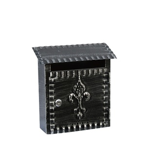 Wall Mounted High Quality Antique Mailbox Outdoor With Powder Coating Cover Metal Posting Box/