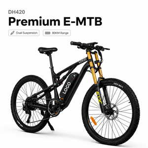 Bicicleta Eléctrica de Montaña DH420 al por Mayor, 750W, Batería de 20AH, Alcance de 80KM, 50km/h, Potente Suspensión Doble - Product Image 1