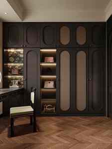 Armoire sur mesure de style antique haut de gamme avec un design intemporel, panneau en bois réglable pour l'école, la villa, le centre commercial - Product Image 2