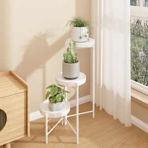 Nuevo hogar <span class=keywords><strong>apartamento</strong></span> 3-4 niveles Metal maceta decoración soporte blanco negro pantalla para balcón decoración polvo recubierto de hierro - Product Image 3