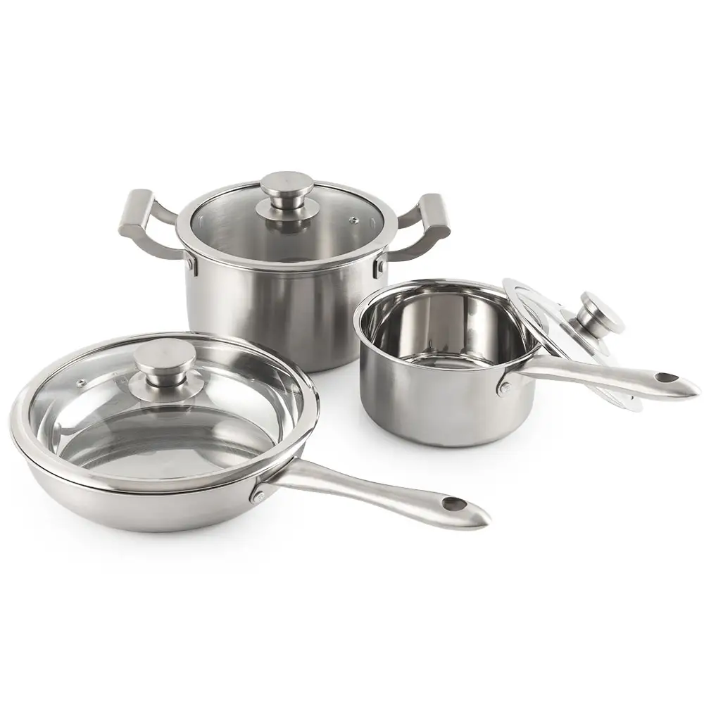China Manufacturer Of Cookware Wholesale 10pcs Home Premium Soup Pot Set Kitchen Cooking Pot Cookware Set