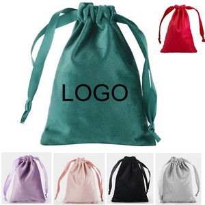 Lüks özel hollandalı kadife büzmeli mücevher kesesi torba kadife makyaj çantası kadife saç uzatma çantası - Product Image 1