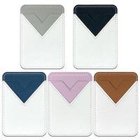Dompet Kartu Bisnis Kulit Asli Gaya Fashion Grosir - Dompet Ponsel Cetak Laser DIY Stiker Kantong Kartu Kredit RFID
