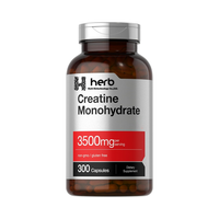 Complément alimentaire en capsules de créatine monohydrate pure à 100 %, végétalien, pour la croissance musculaire et l'énergie, certifié Halal, marque privée OEM.
