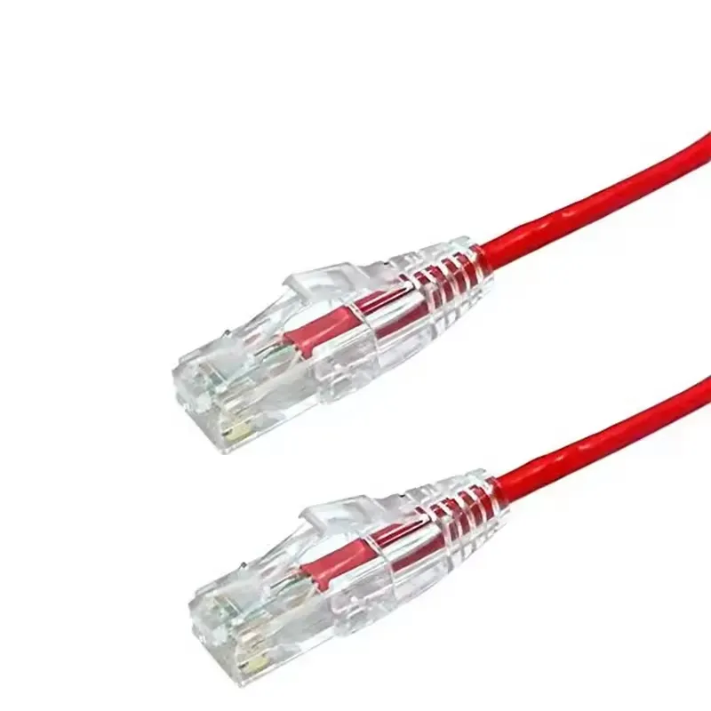 28 màu xanh lá cây màu tùy chọn siêu mỏng vá cáp CAT6 UTP mỏng 28AWG vá dây