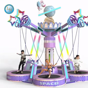 Trampoline à bungee mobile carré, manèges de parc d'attractions, trampoline extérieur, carnaval pour enfants, trampoline électrique - Product Image 1